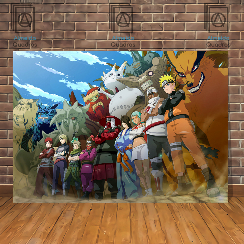 Quadro Placa Decorativa Jinchuurikis e Bijuus Naruto - Anime