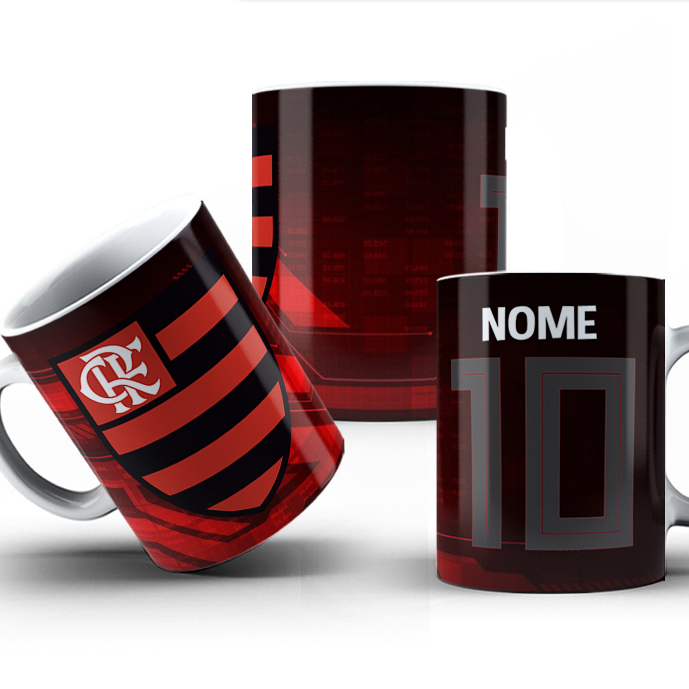 Caneca do Flamengo Personalizada com nome | Shopee Brasil