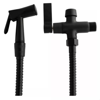 Ducha Higienica 2 Saidas Para Banheiro Com Derivacao Preta