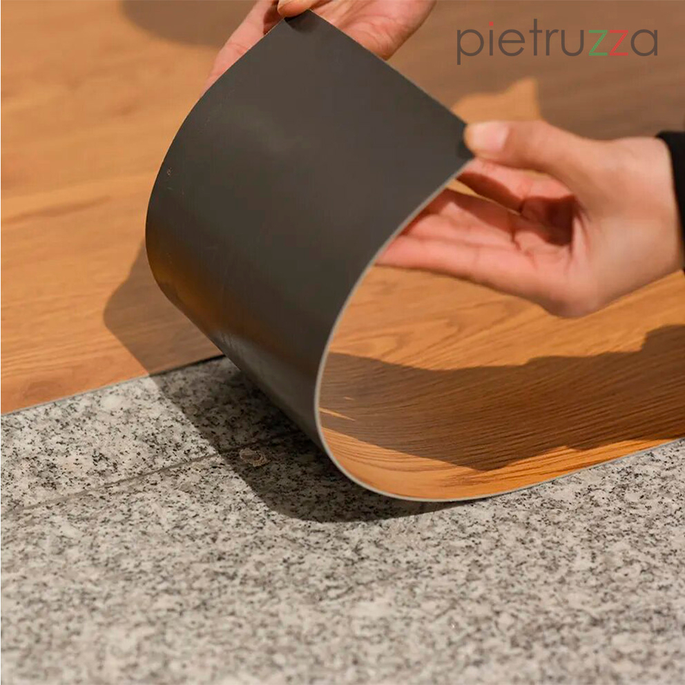 Piso Vinilico Adesivo Para Chão Madeirado em réguas 15,3 x 91,5 cm ...