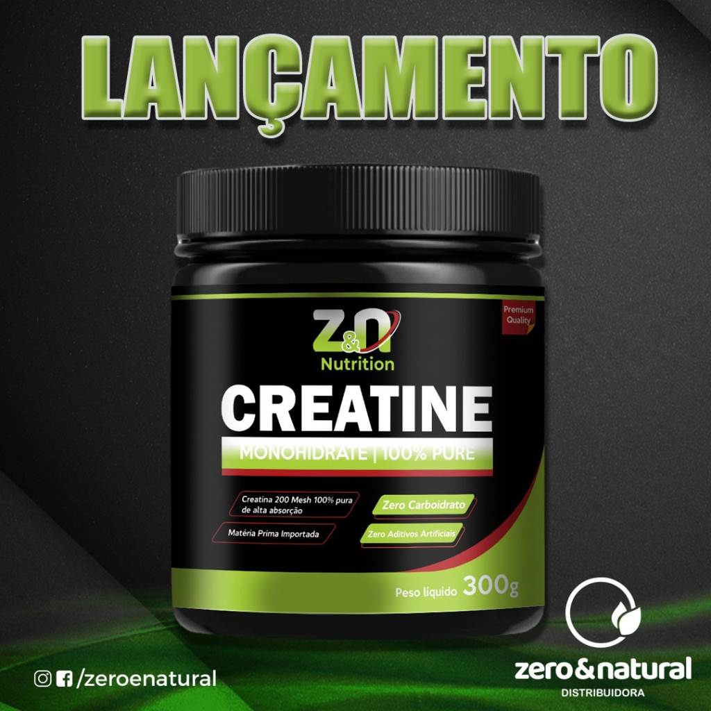 Creatina Monohidratada Z&N Nutrition 300G 100% Pura | Shopee Brasil