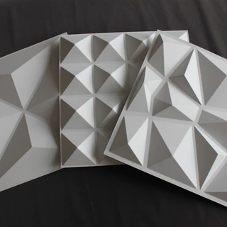 Kit 40 Placas 3d Revestimento De Parede Decorativa 25 x 25cm