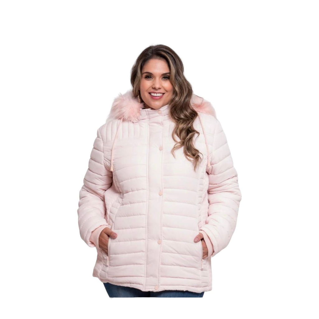 Jaqueta Blusa Frio Casaco Feminino Plus Size Forrado Safira Shopee Brasil