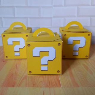 10 caixinhas lembrancinhas personalizadas cubo do super mario!/festa/personalizados