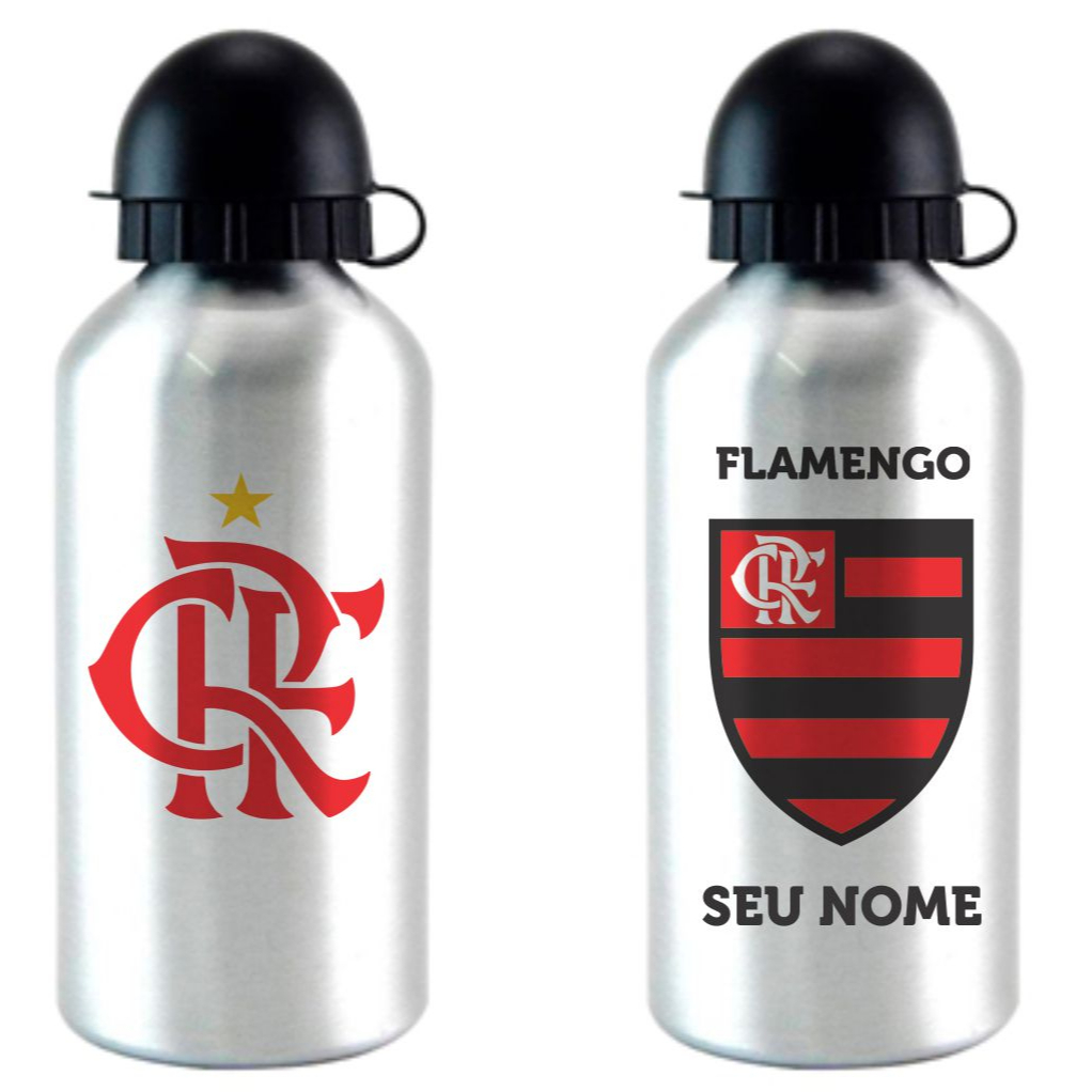 Garrafa Squeeze do Flamengo com seu nome personalizado | Shopee Brasil