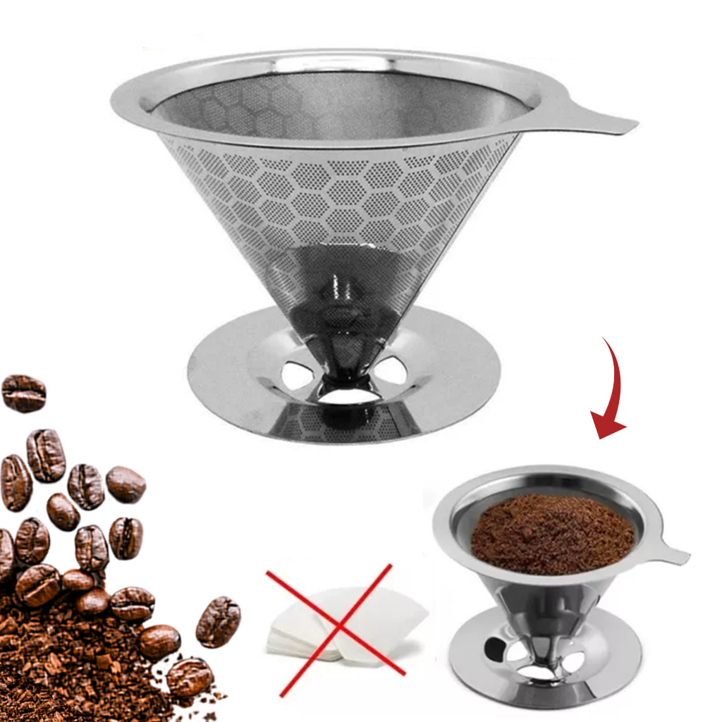 Coador De Café Inox Permanente Não Utiliza Filtro Nº 102 | Shopee Brasil