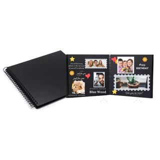 Álbum Para Scrapbook Livro De Assinaturas Pequeno Liso