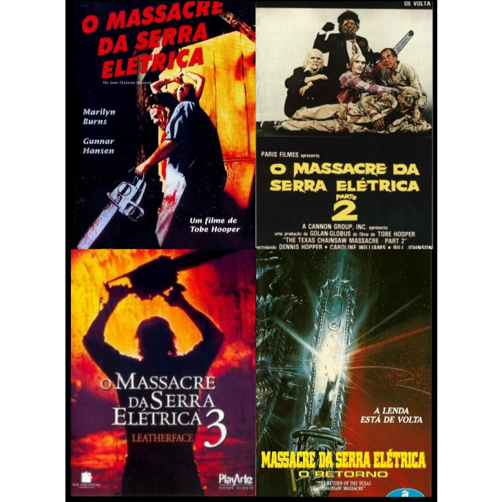 Dvd O Massacre da Serra Eletrica / 4 Filmes Leatherface / Filmes ...