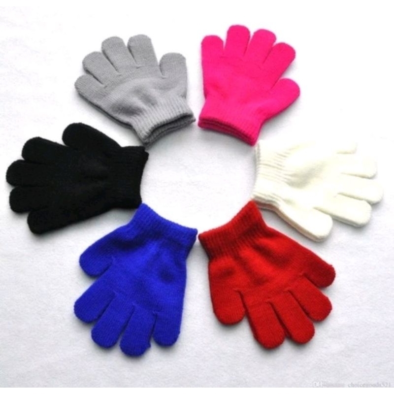 Kit 2 Pares Luva Infantil Lã Criança Inverno Envio Imediato