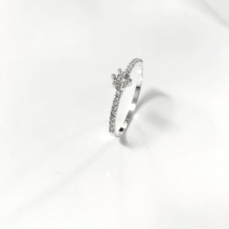 Anel Solitário Feminino/ Anel De Prata Legítima 925 / Anel Solitário - Anel Feminino