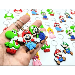 lembrancinha Super Mario 10un Chaveiro Princesa Peach Yoshi luigi