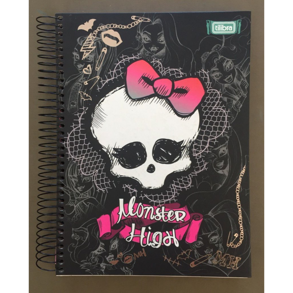 Caderno Monster High 10 matérias | Shopee Brasil