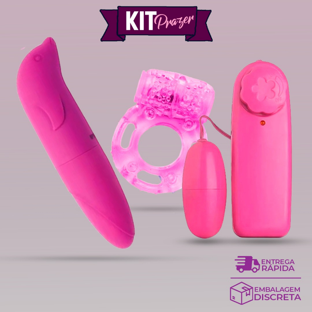 Kit Vibrador Golfinho Feminino Massageador Bullet Mini Capsula Anel Peniano Sexshop Shopee 7691