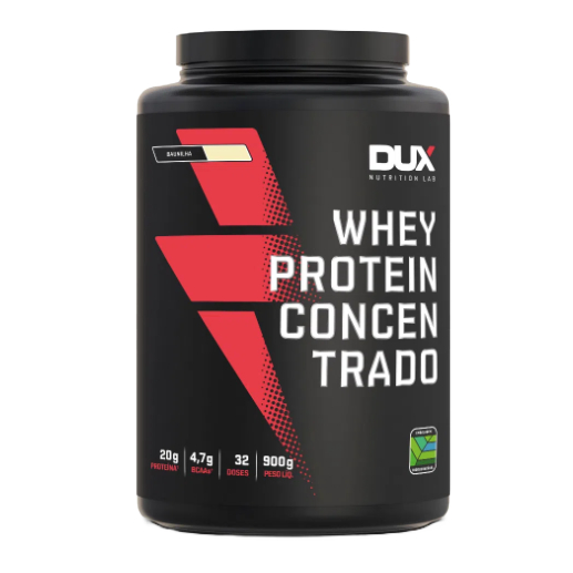 Whey Protein Concentrado Pote (900g) – Baunilha – Dux Nutrition