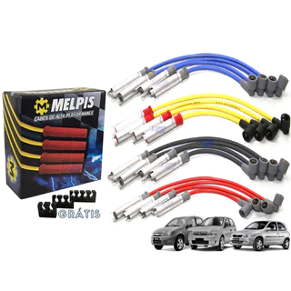 Cabo De Vela Esportivo 10mm Corsa Celta Montana Prisma Meriva Spin Agile Cobalt Blazer 100% Silicone