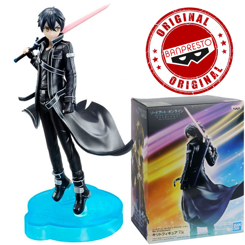 Boneco Sword Art Online Alicization Rising Steel Knight Kirito Bandai  Banpresto