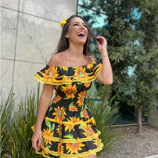VESTIDO PM São João Arraiá Festa junina para mêsversário e aniversário roupa quadrilha