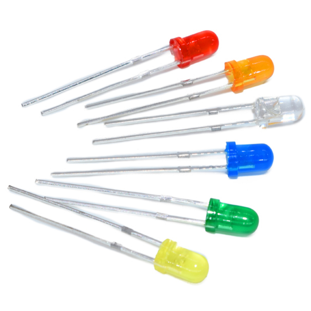 LEDs 3mm – Kit LEDs 3mm 6 Cores - 60 Unidades | Shopee Brasil