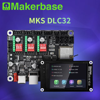 Makerbase mks dlc32 grbl placa para laser e cnc com esp32 wifi e ts35/24 tela sensível ao toque para a máquina de gravura do laser