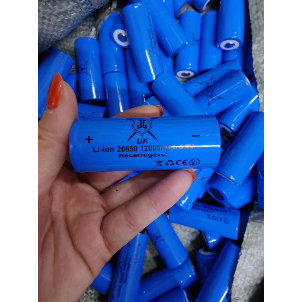 Bateria recarregavel 26650 4 2v 2 5cm 12000mah lanterna x900 p90 e