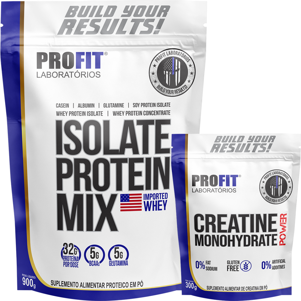 Whey Isolada Isolate Protein Mix G Creatina Refil G Profit