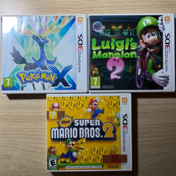 Jogos de Nintendo DS/3DS, Mário, Zelda, Pokemon Platinum, Black/White, etc.