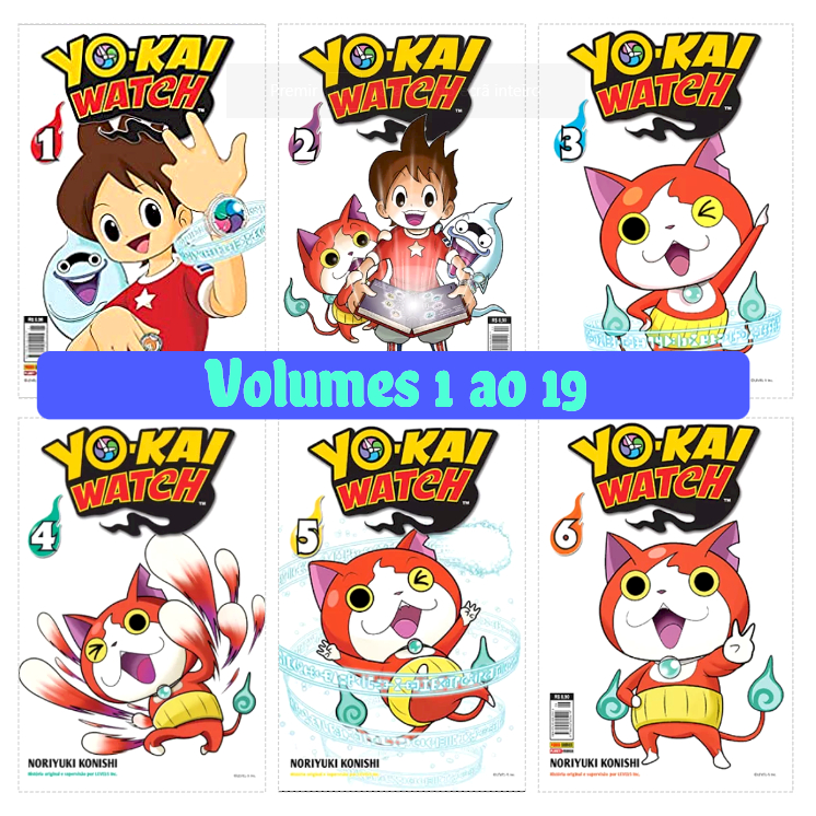 Mangá Yo-Kai Watch - Coleção Completa - lacradas do 3 ao 20