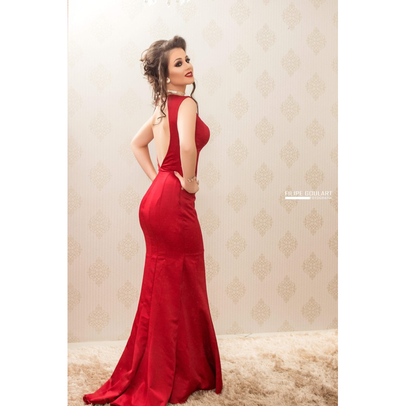 Vestido store formanda vermelho