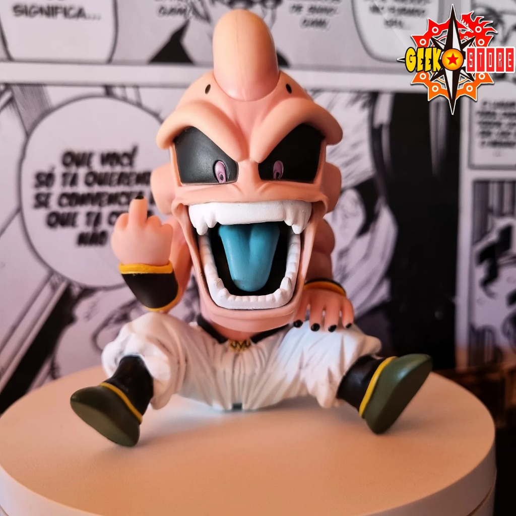 Dragon Ball Z Buu Gordo Figura Majin Buu Com 2 Cabeças Boo 18cm