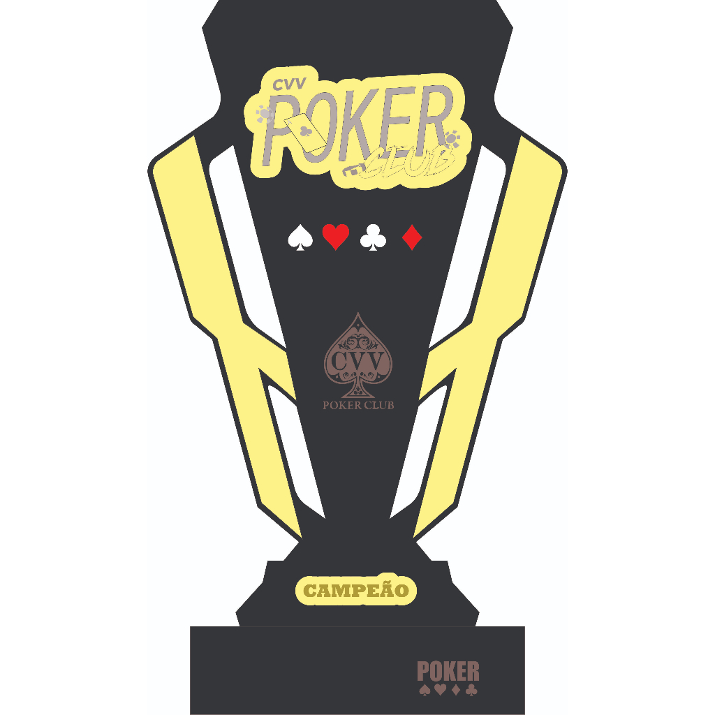 TROFÉU ACRÍLICO 30CM - PERSONALIZADO - MDF - POKER, CORRIDA, CICLISMO,  TRUCO | Shopee Brasil