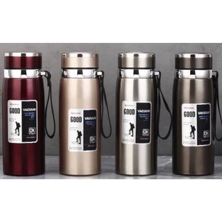 Garrafa Térmica Portátil 800ml /1000ML Aço Inox Inquebrável C/ Vacuum Com Infusor Água Café Liquido Chá Academia GA160