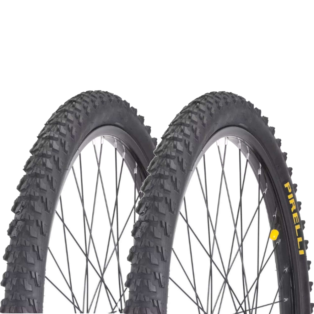 Par 2 Pneu Bicicleta Bike Aro 24x1.95 Cravo Original Pirelli Rally