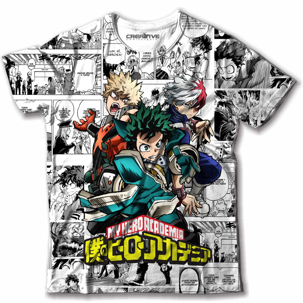 Camisa Camiseta De Animes Boku No Hero Academia My Hero Shopee Brasil
