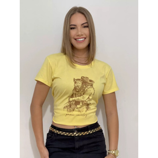 T-shirt country cowgirl Power country P M GG