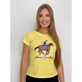 T-shirt country Power country Blusa feminina P ao GG