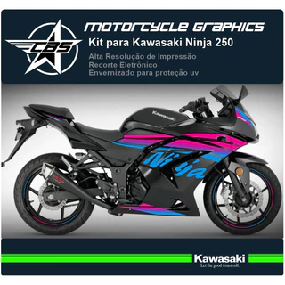 Kit de Adesivos Kawasaki Ninja 250 Sunset