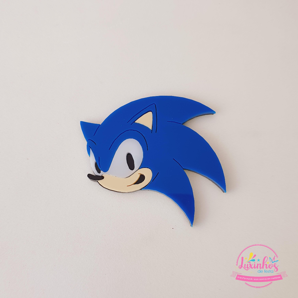 Sonic Personagens – Aplique Acrílico Colorido