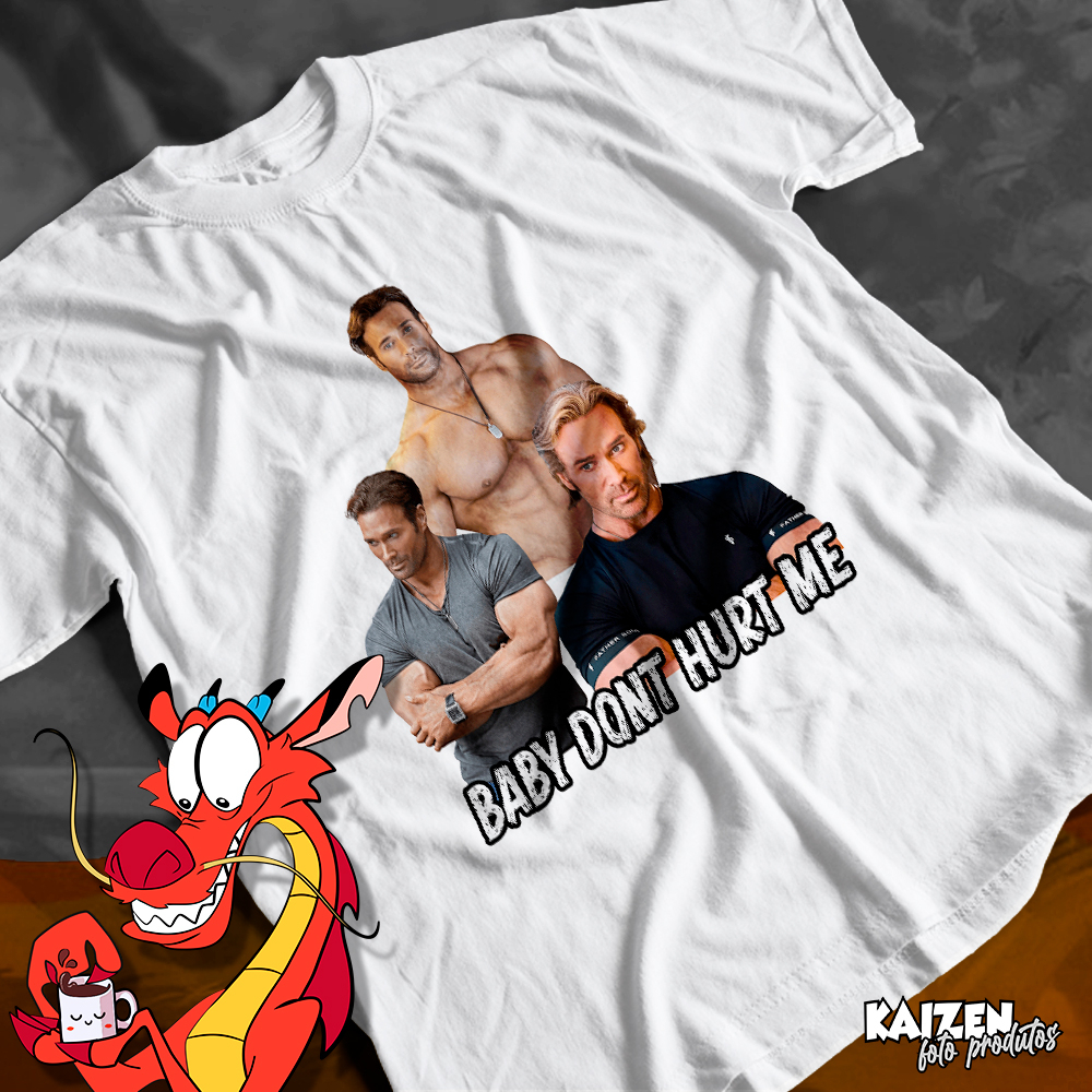 Camiseta Meme - Mike O'Hearn - Baby Dont Hurt Me - Poliéster 30 fios