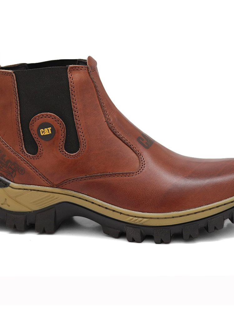 Bota Coturno Botina Masculina Caterpillar Bico pvc Palmilha em Gel  Impermeável no Shoptime