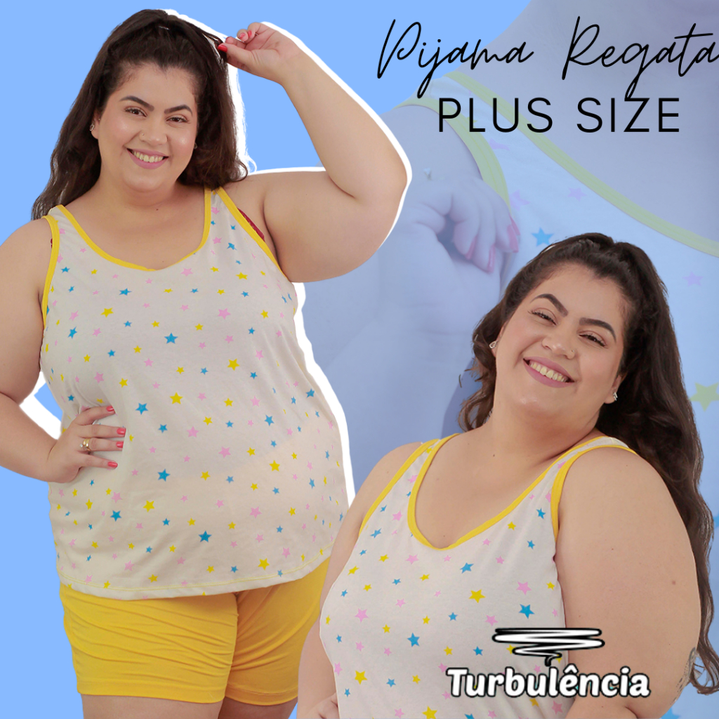 Pijama Verão Feminino Plus Size De Algodão Love Love Love