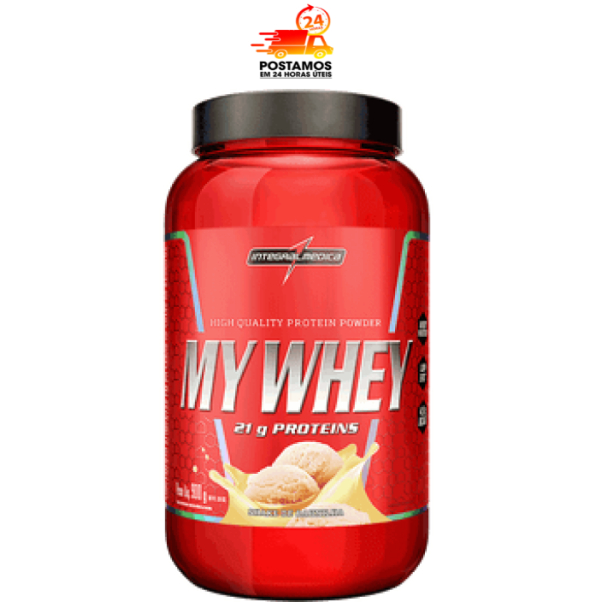 Whey Protein – My Whey 900g – Integralmédica – 21g Proteína Concentrada – Rende 22 Doses