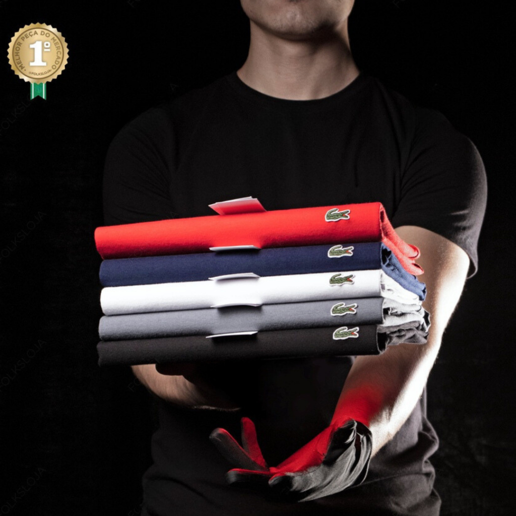 Camiseta Masculina Premium P ao G3 de Algodão Fio 30.1 - Camisa Padrão Shopping