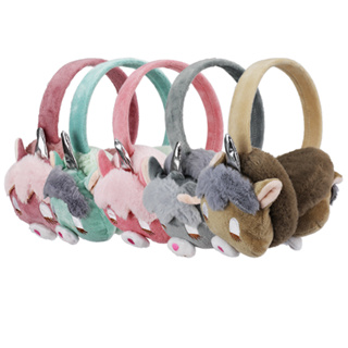 Protetora De Orelhas Feminina Menina Quente Earmuff Frio Felpudo Pelúcia