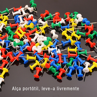 50 Tachinhaalfinete colorido para quadro