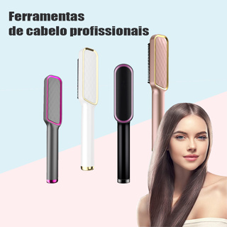 Modelador de Cachos e Alisador Chapinha Bivolt/Escova Alisadora de Cabelos Multifuncional