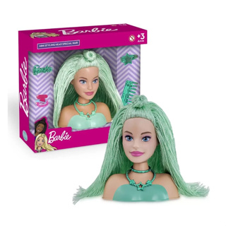 Maquiagem infantil Playset Estilo Cabeça Boneca Penteado Jogo de Beleza com  Secador de cabelo Presente de Aniversário para Meninas