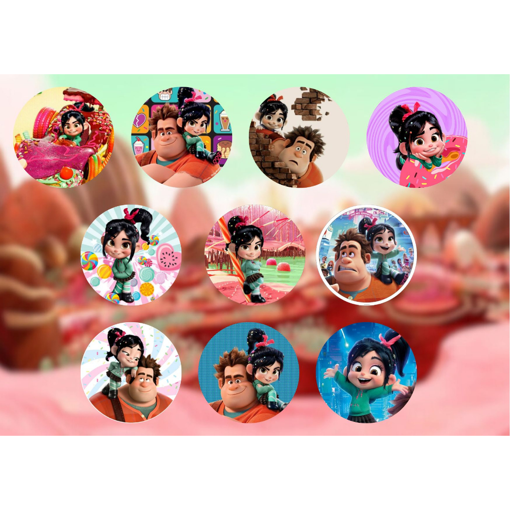 Adesivo Personalizado Para Lembrancinhas - Tema Detona Ralph | Shopee ...