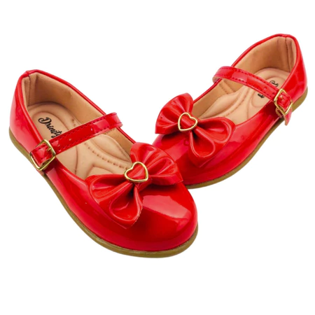 Sapatilha infantil feminina vermelha super confortável 