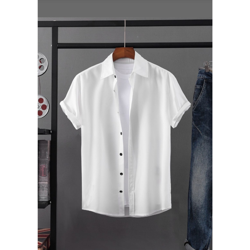 Blusa Camisa Linho Masculina Manga Curta - Linha Premium - P M G GG XG XGG