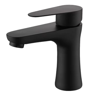 Torneira Para Banheiro Lavatório Mesa Bancada Preta DC-6616P